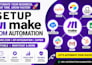 setup make com automation made com api integration zapier, airtable manychat